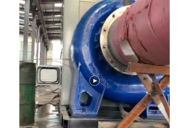 长春明诚物流仓储解决方案有限公司流量5100立方大型柴油机混流泵机组测试中